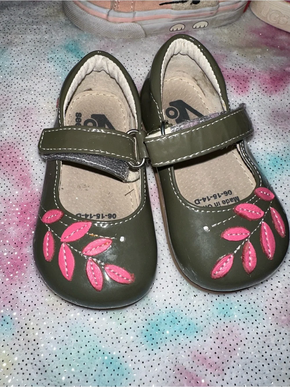 Lot of 4 toddler shoes size 4, 5, 6.